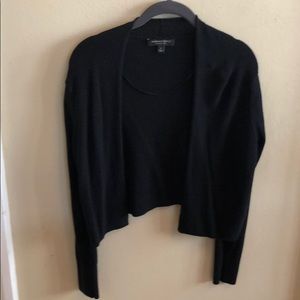 Banana Republic Black Silk Cotton Cardigan Sweater